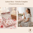 Estuche Labeau Rosa Completo con Eau de Toilette 100 ml + Gel Corporal 100 ml + Fragancia de Bolso