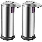 Dispensador acero de jabón automático sin contacto con sensor de movimiento