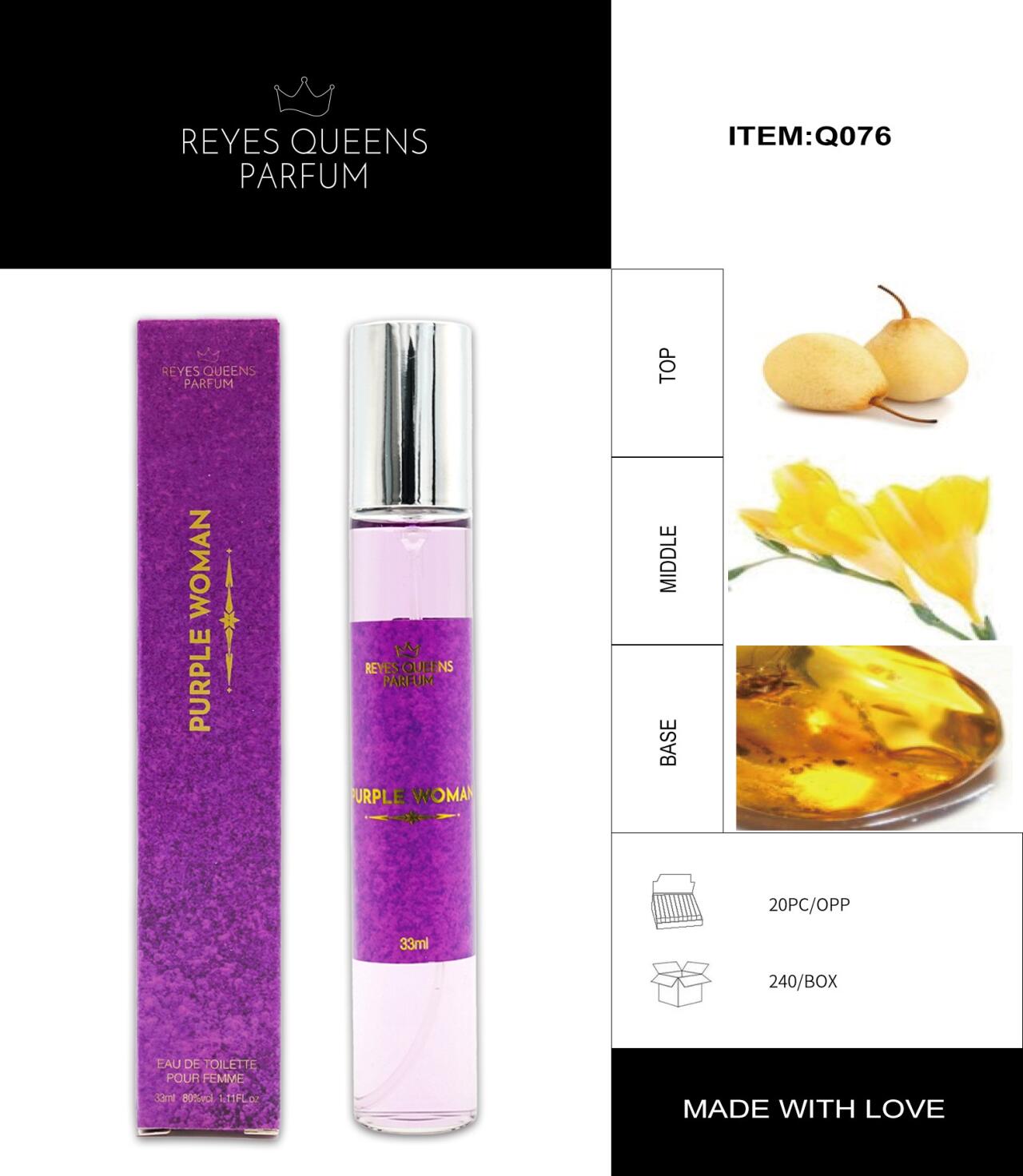 Perfume Eau de Toilette Pure Woman pour Femme 33ml – Belleza Natural y Elegancia Pura en Cada Gota