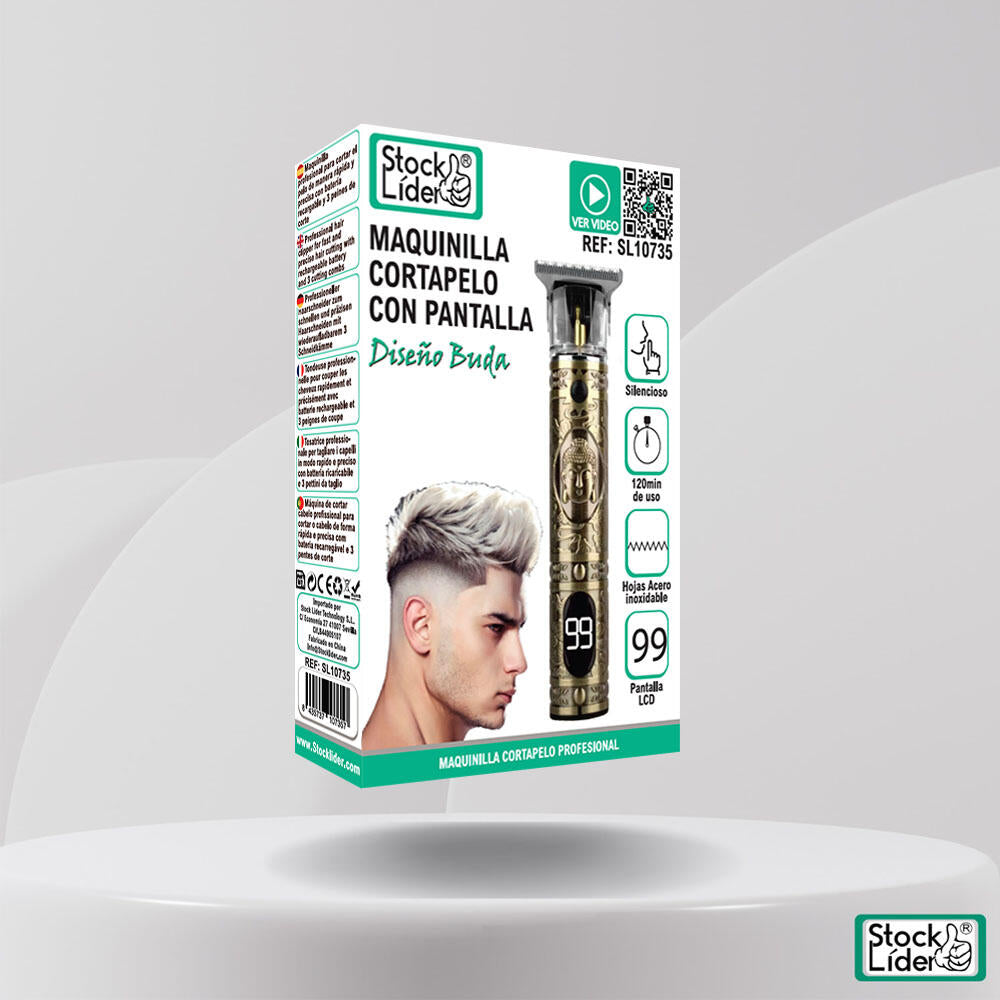 Maquinilla cortapelo con pantalla