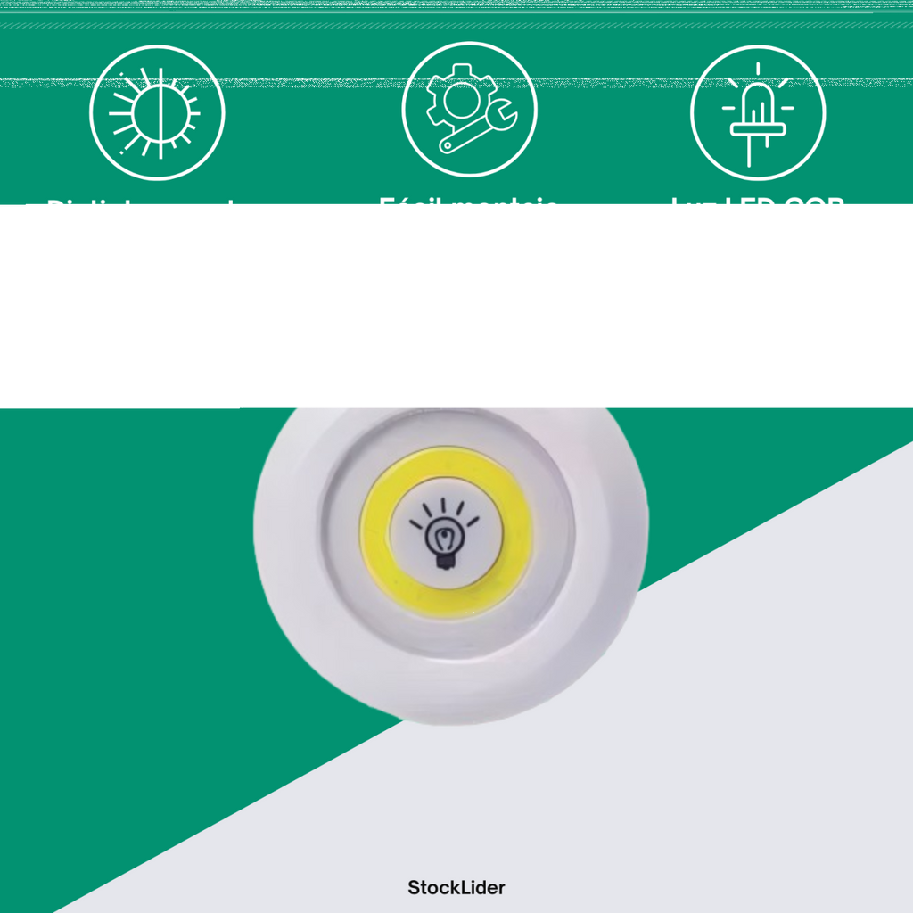 Set 3 lámparas LED COB + mando